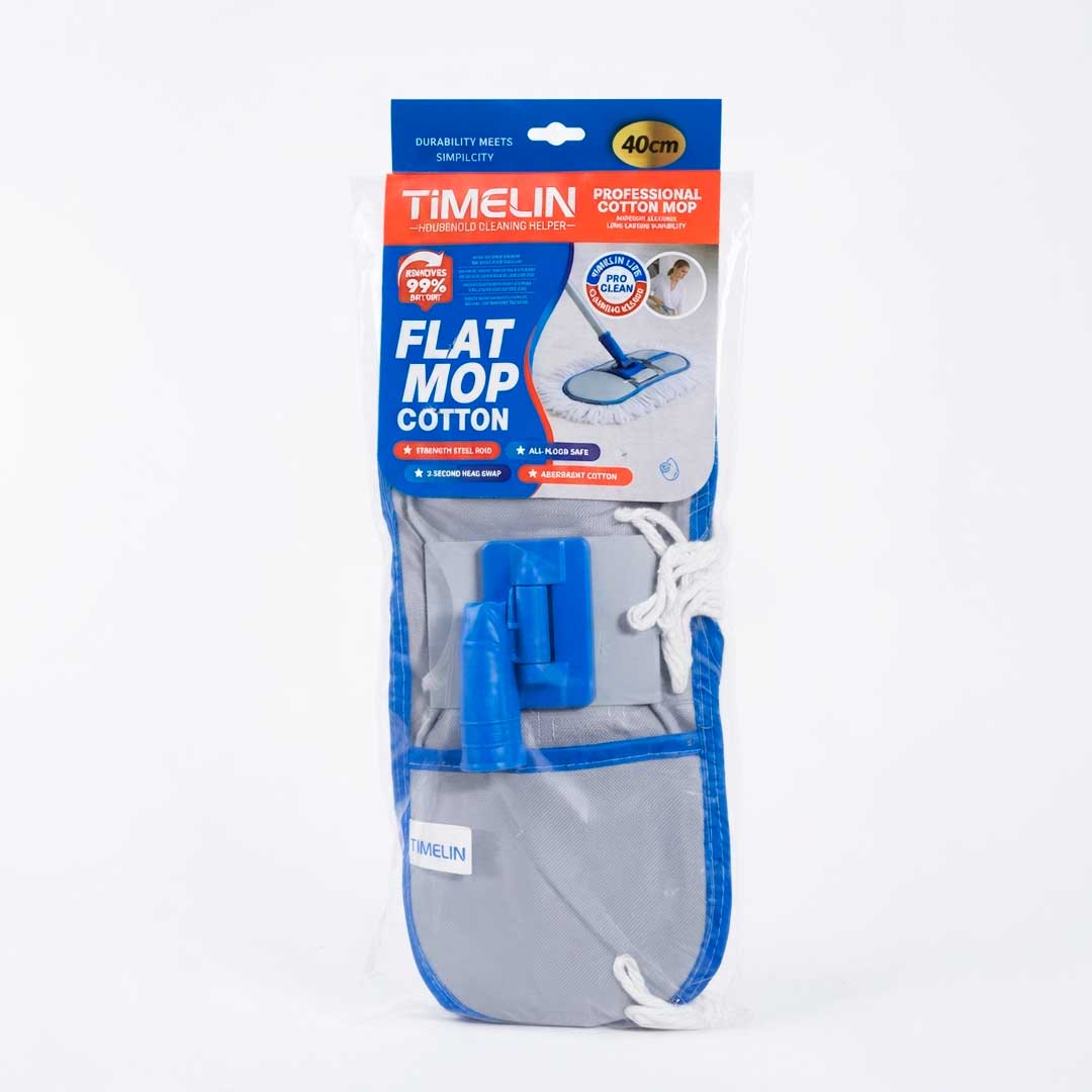 TRAPEADOR P/PISO OVAL C/CABO 40CM TIMELIN LH-5227