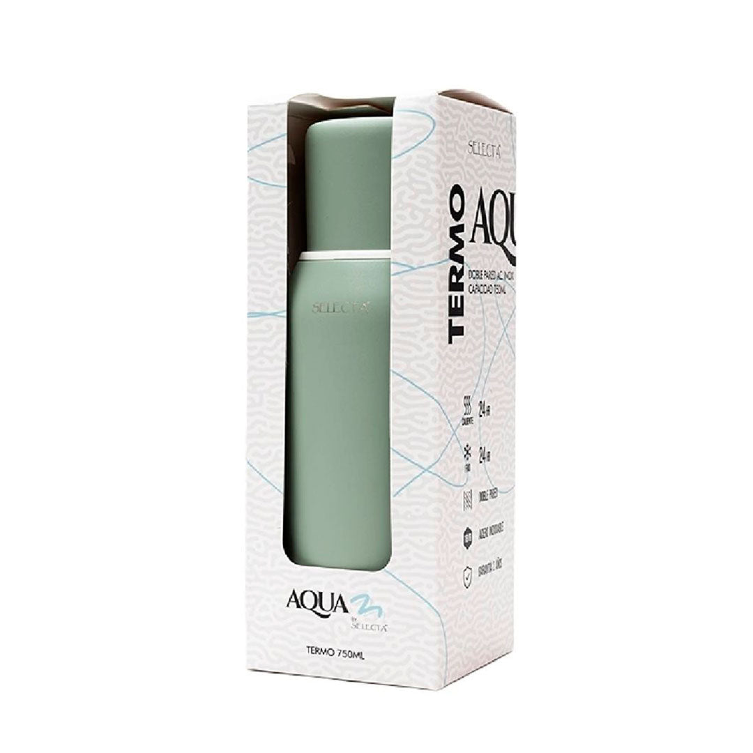 TERMO 750ML AQUA DOBLE PARED OLIVA