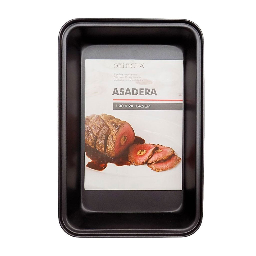 ASADERA RECT 30X20X4.5CM ANTIADHERENTE