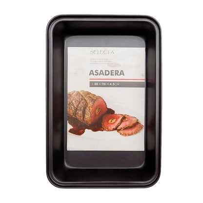 ASADERA RECT 30X20X4.5CM ANTIADHERENTE