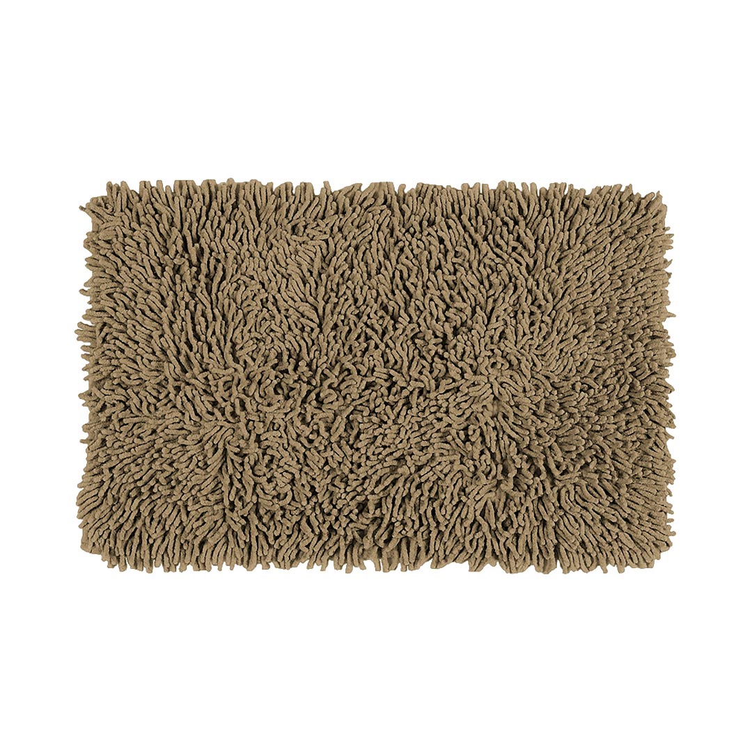 ALFOMBRA DE BAÑO 40X60CM SHAGGY NAT/MARRON