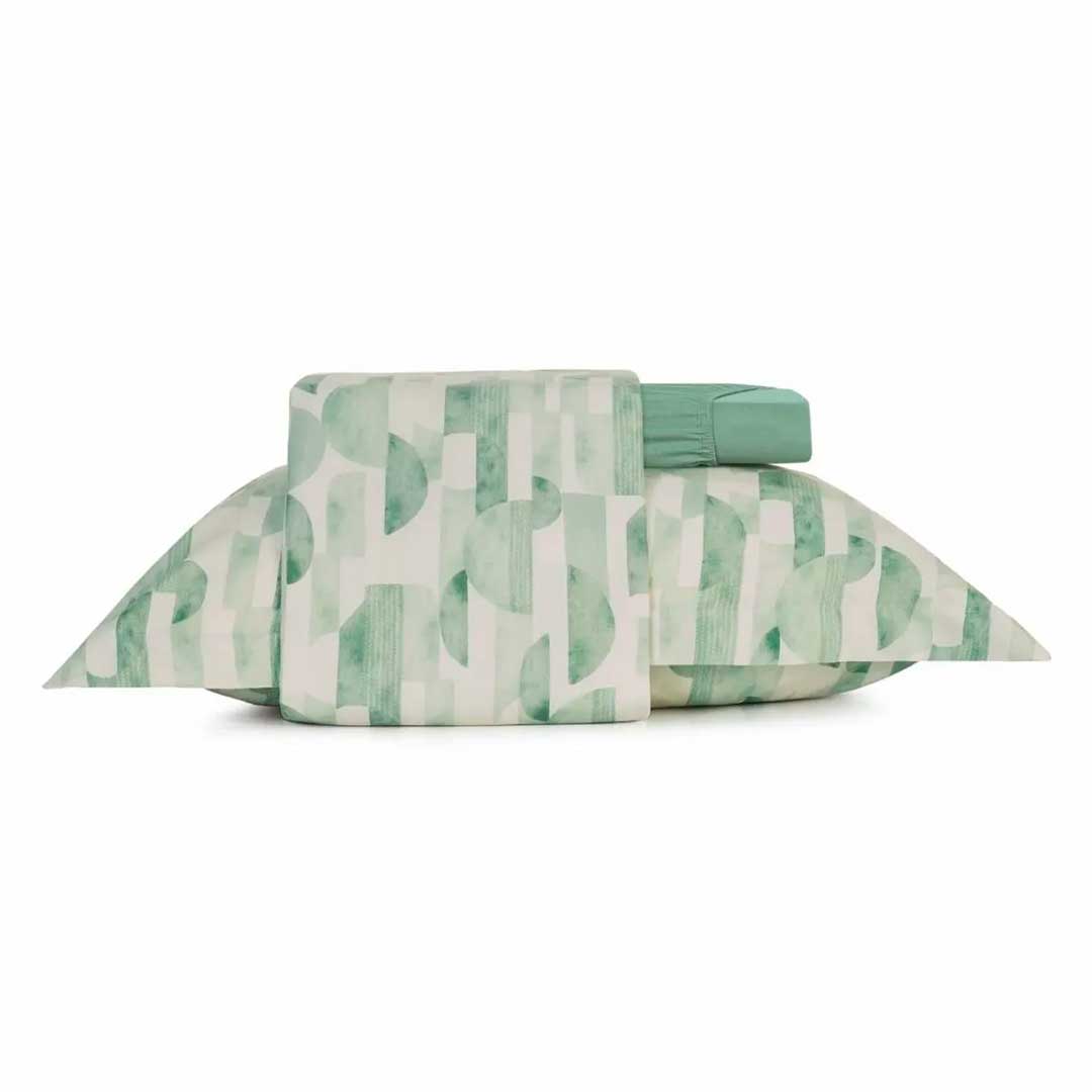 JGO SABANAS ACETINADO 1PL 150X240 ORIGENS VERDE