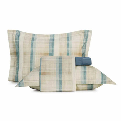 JGO SABANAS ACETINADO 2PL 210X240 LINEN AZUL