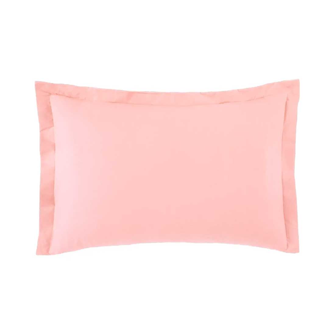 FUNDA ALMOHADA TOQUE ACETINADO 50X70 ROSA.