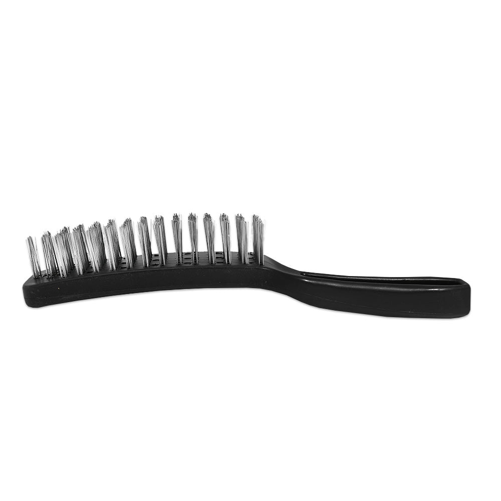 CEPILLO 6 FILAS DE ACERO M/PLASTICO NEGRO LH-2602