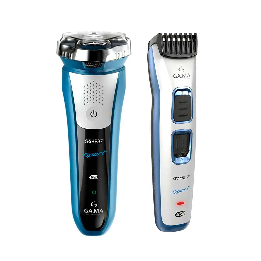 COMBO GAMA AFEITADORA GSH987 + CLIPPER GT557 SPORT