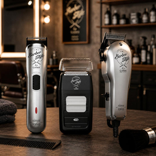 COMBO GAMA TRIMMER + AFEITADORA + CORTADORA BARBER