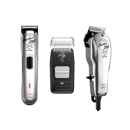 COMBO GAMA TRIMMER + AFEITADORA + CORTADORA BARBER