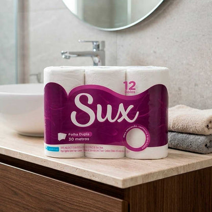 PAPEL HIGIENICO SUX PREMIUM 12ROLLOSX30M 2132