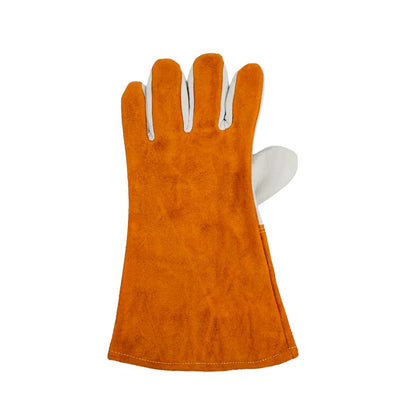 GUANTE PARA SOLDAR BICOLOR MARRON/GRIS LH-5279