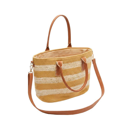 CARTERA FIBRA TRENZADA RECTANGULAR 48X29CM LH-5361