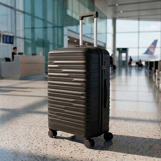 VALIJA RIGIDA C/RUEDAS NEGRO 24″ LH-5362