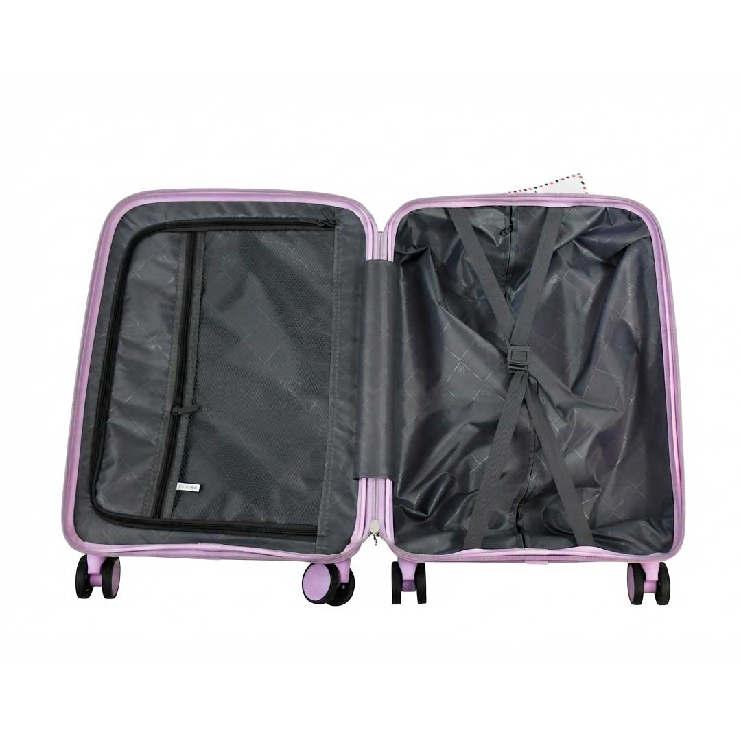 VALIJA RIGIDA C/RUEDAS LILA 28″ LH-5363