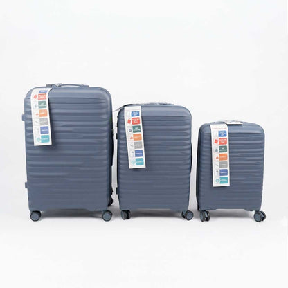 VALIJA RIGIDA C/RUEDAS AZUL PIEDRA 20″ LH-5364