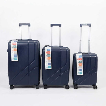 VALIJA RIGIDA C/RUEDAS AZUL MARINO  20″ LH-5367
