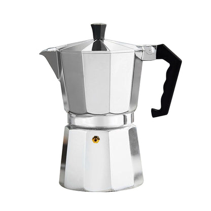 CAFETERA ITALIANA ALUMINIO BASTIANI 300ML 6T PLATA