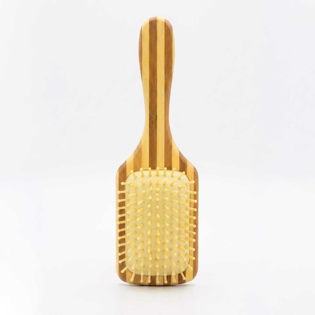 CEPILLO PARA CABELLO RECTANGULAR MADERA LH-5419