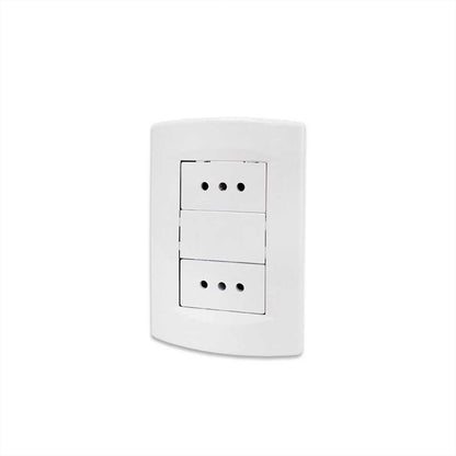 PLAQUETA SICA  2TOMA CORR. 3 EN LINEA BCO SK3466