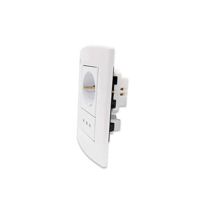 PLAQUETA SICA SCHUKO + 3 EN LINEA SK3474