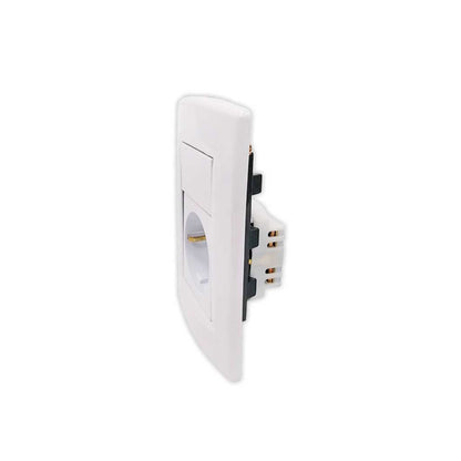 PLAQUETA SICA 1 SCHUKO BCO SK3479
