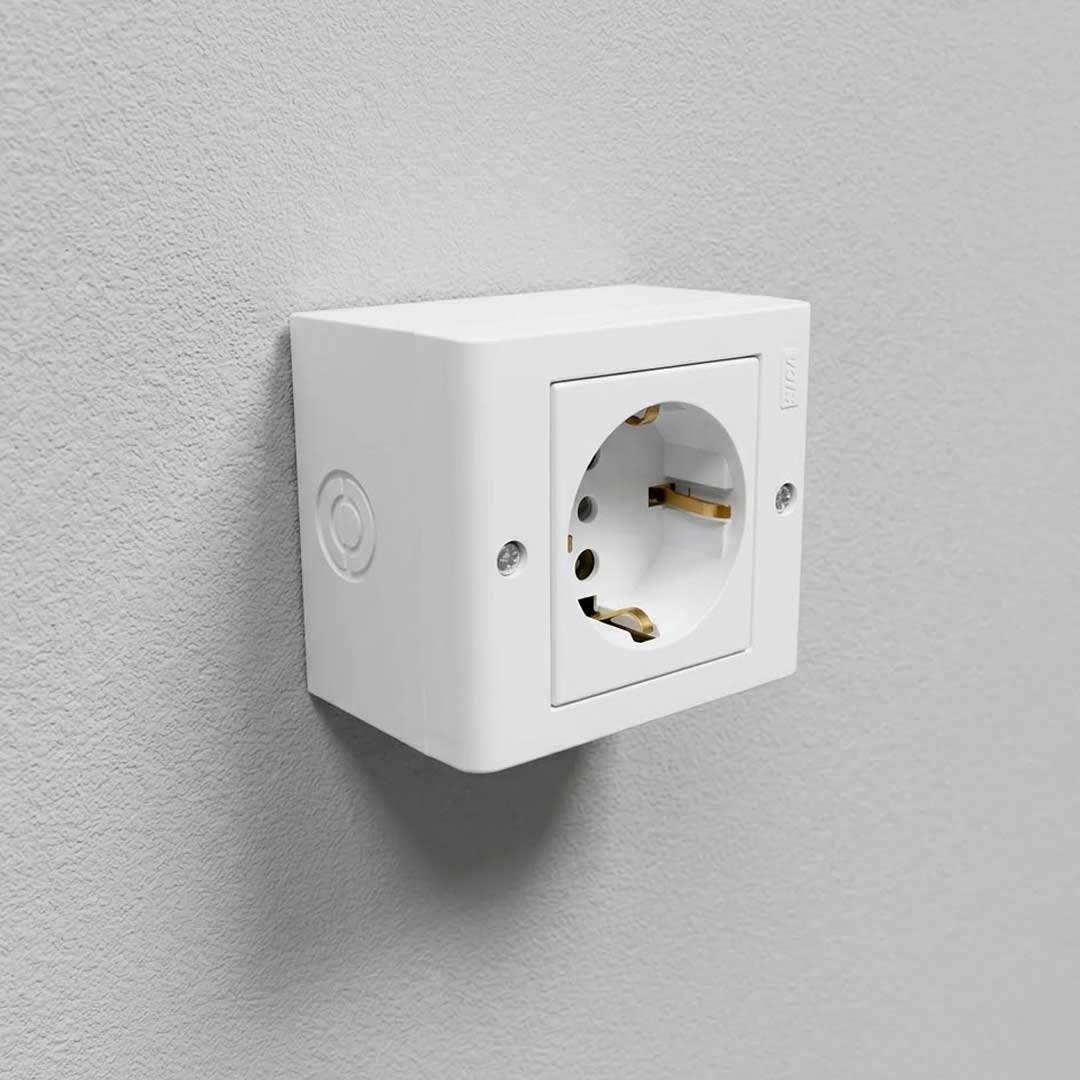 CAJA EXTERIOR SICA 1 SCHUKO BCO 545513