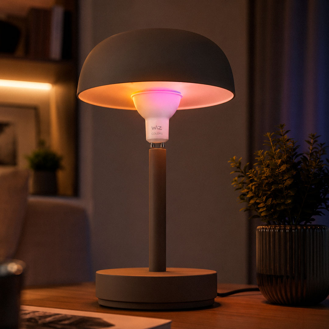 LAMPARA INTELIGENTE WIZ DIACROICA WIFI GU10 RGB
