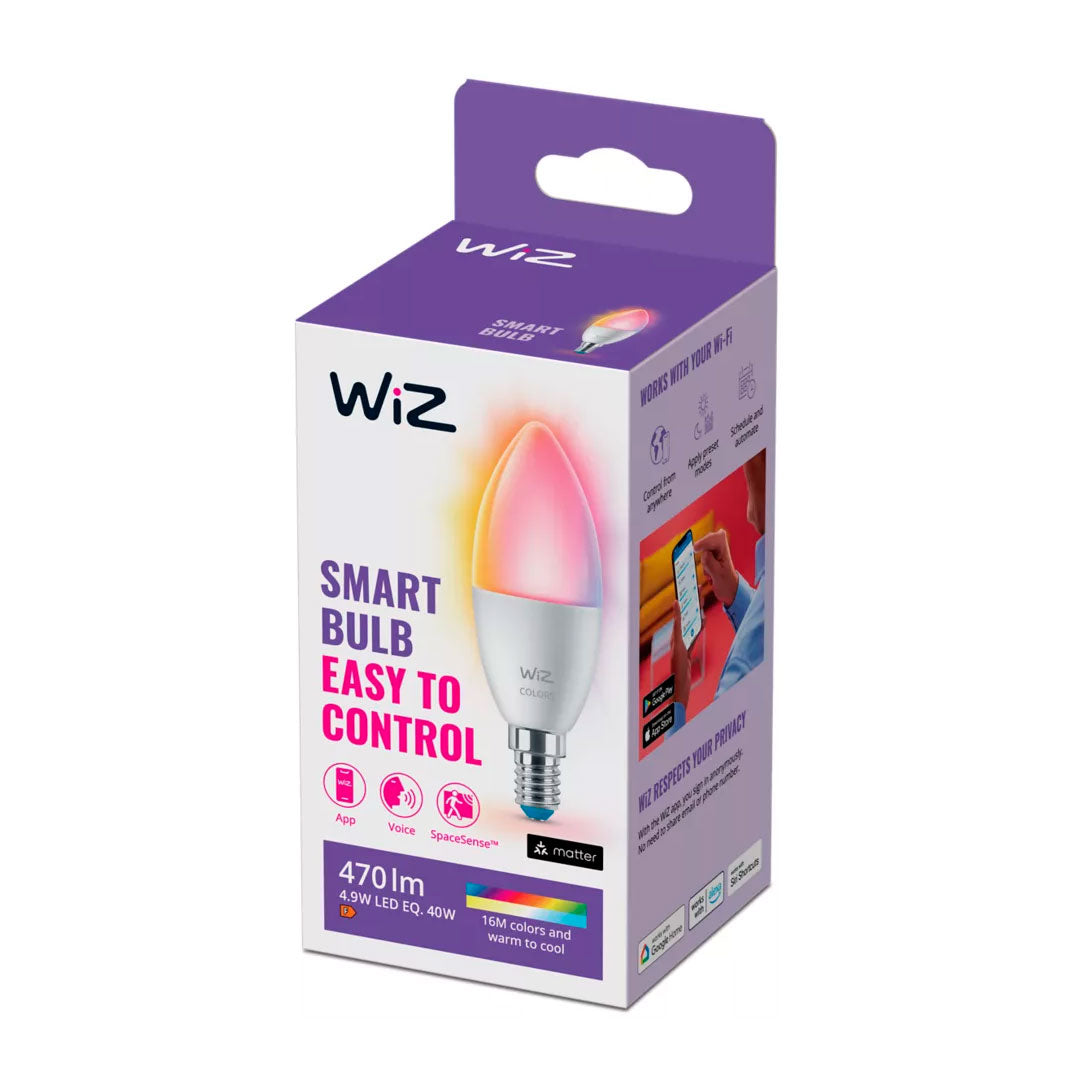 LAMMPARA INTELIGENTE WIZ VELA WIFI 40W E14 RGB