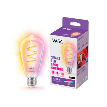 LAMPARA INTELIGENTE WIZ FILAMENTO WIFI ST64 E27RGB