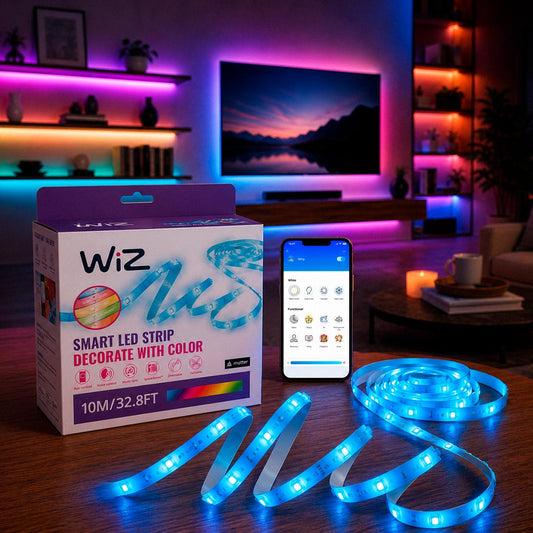 TIRA LED INTELIGENTE WIZ WIFI STRIP 10METROS RGBN