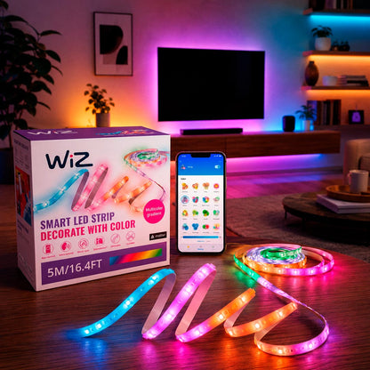TIRA LED INTELIGENTE WIZ WIFI STRIP 5METROS RGBN
