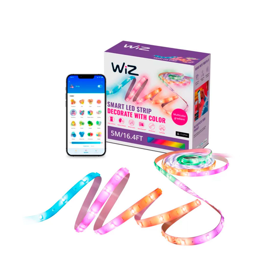 TIRA LED INTELIGENTE WIZ WIFI STRIP 5METROS RGBN