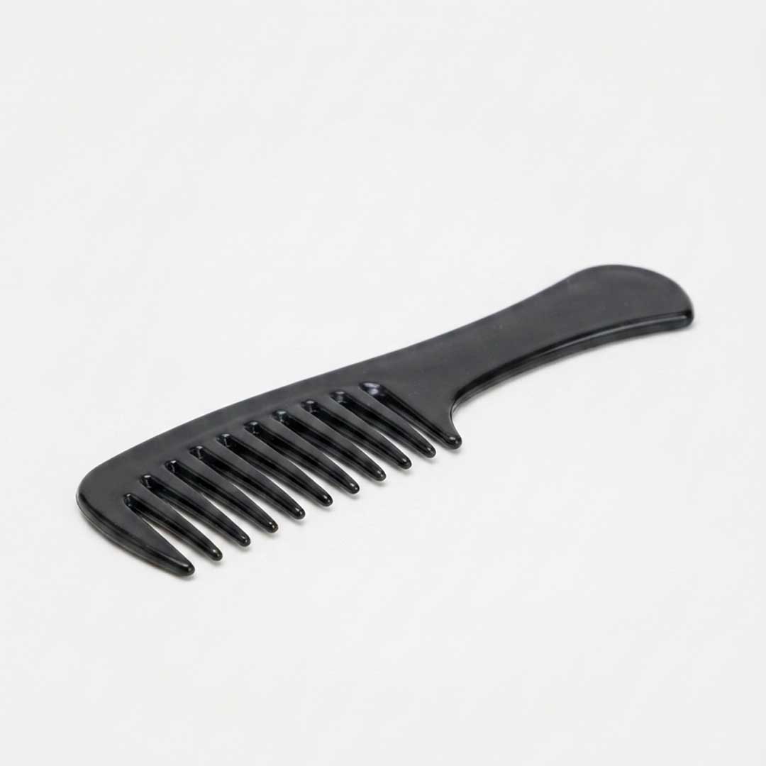 PEINE DIENTE ANCHO PLASTICO NEGRO BEAUUUTY LH-5484