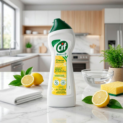 LIMPIADOR CIF CREMA MULTIUSO LIMON 375G