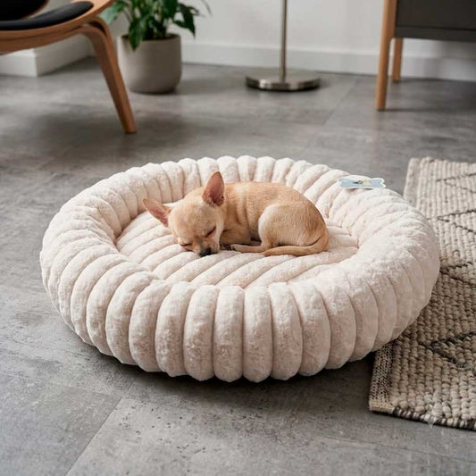 CAMA P/MASCOTA  PUFF 50CM COLORES SURTIDOS LH-5157