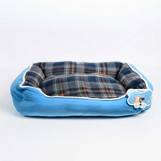 CAMA RECTANGULAR P/MASCOTA 42X30 CUADROS LH-5166