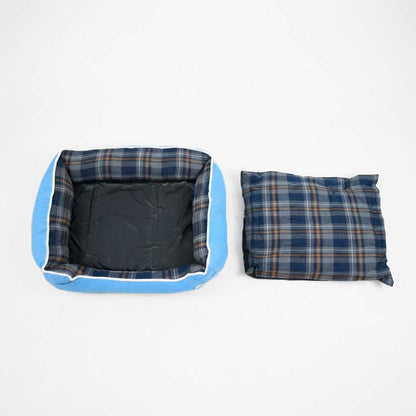 CAMA RECTANGULAR P/MASCOTA 53X45 CUADROS LH-5167