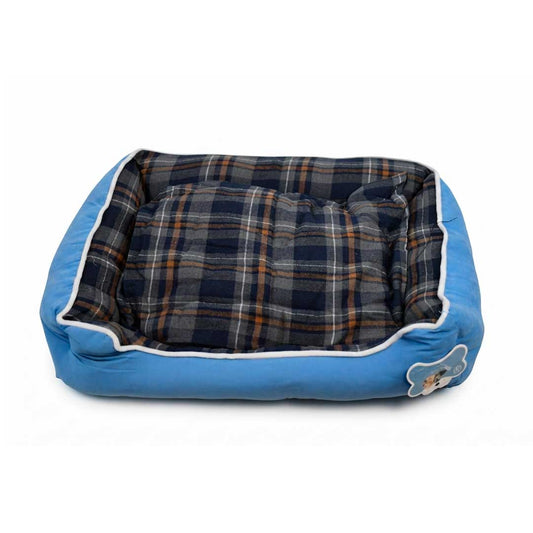 CAMA RECTANGULAR P/MASCOTA 53X45 CUADROS LH-5167