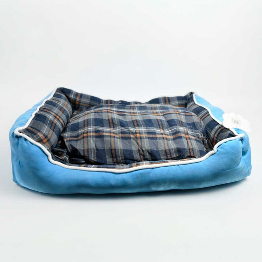 CAMA RECTANGULAR P/MASCOTAS 63X55 CUADROS LH-5168