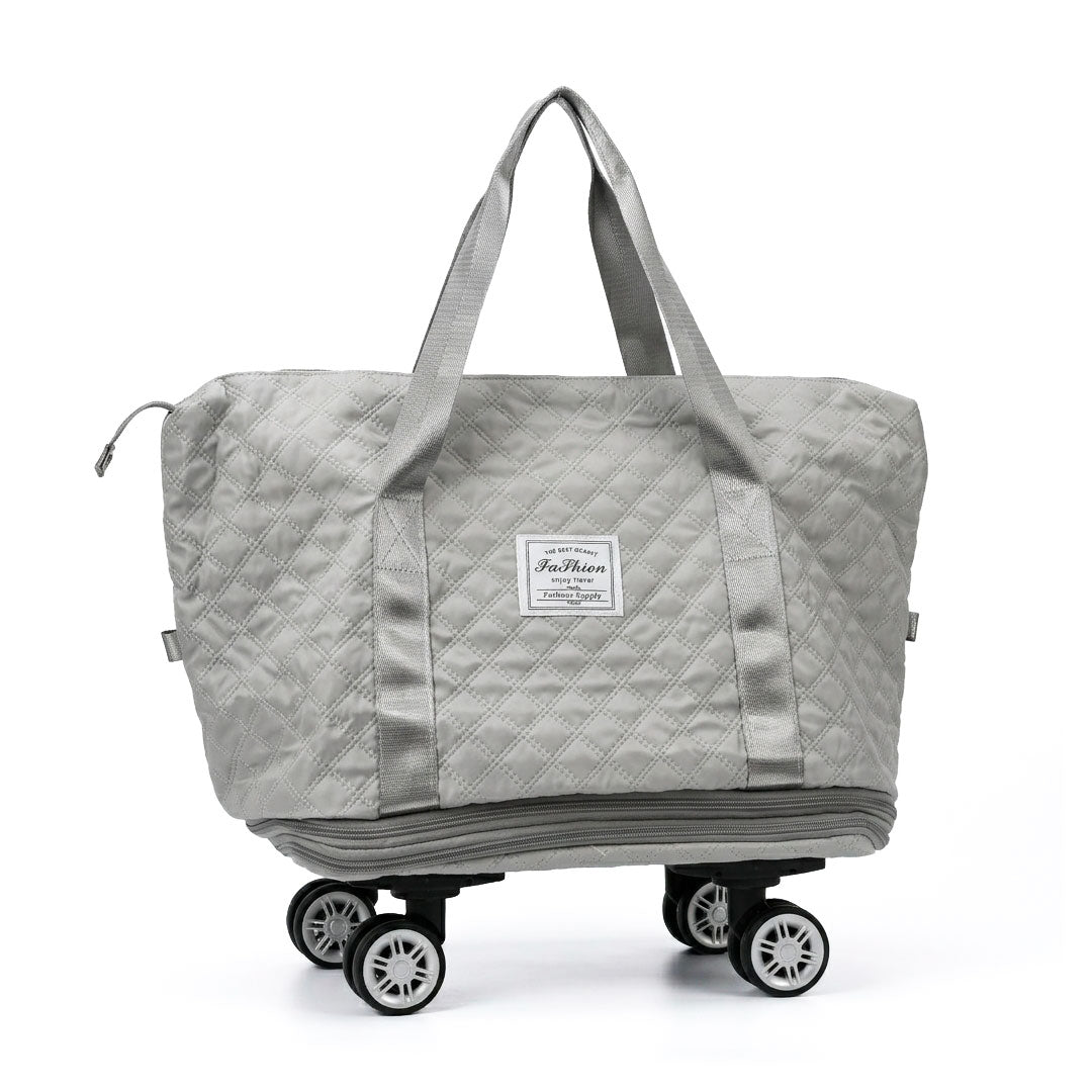 BOLSO EXPANDIBLE DOBLE CIERRE CON RUEDAS LH-5352