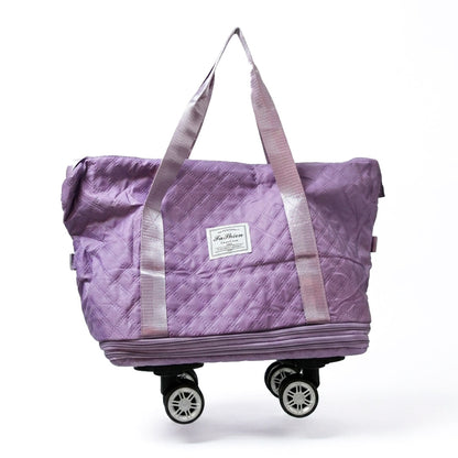 BOLSO EXPANDIBLE DOBLE CIERRE CON RUEDAS LH-5352