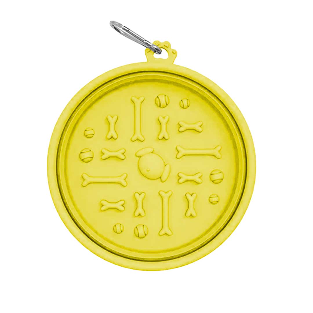 PLATO GOMA PLEGABLE CHICO MASCOTAS C/MOSQ  LH-5145