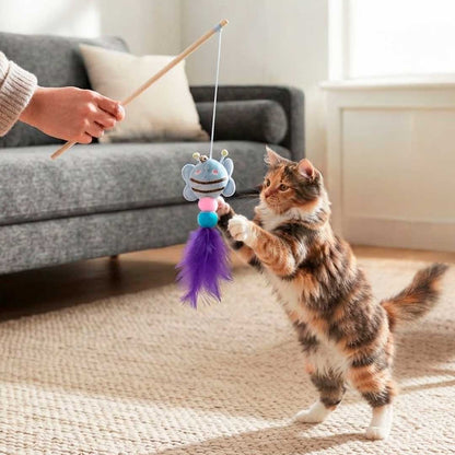 JUGUETE INTERACTIVO P/GATOS C/ MARIPOSA LH-5178