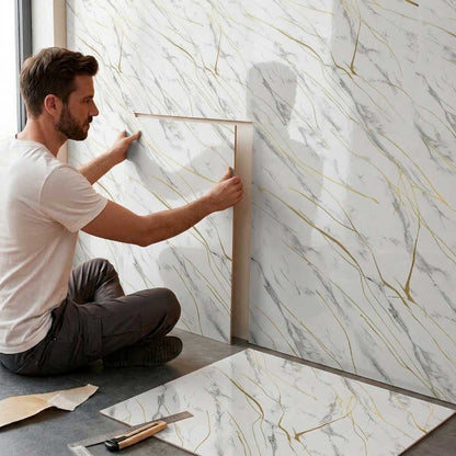 REVESTIMIENTO SIMIL MARMOL BLANCO 60X60CM LH-5637