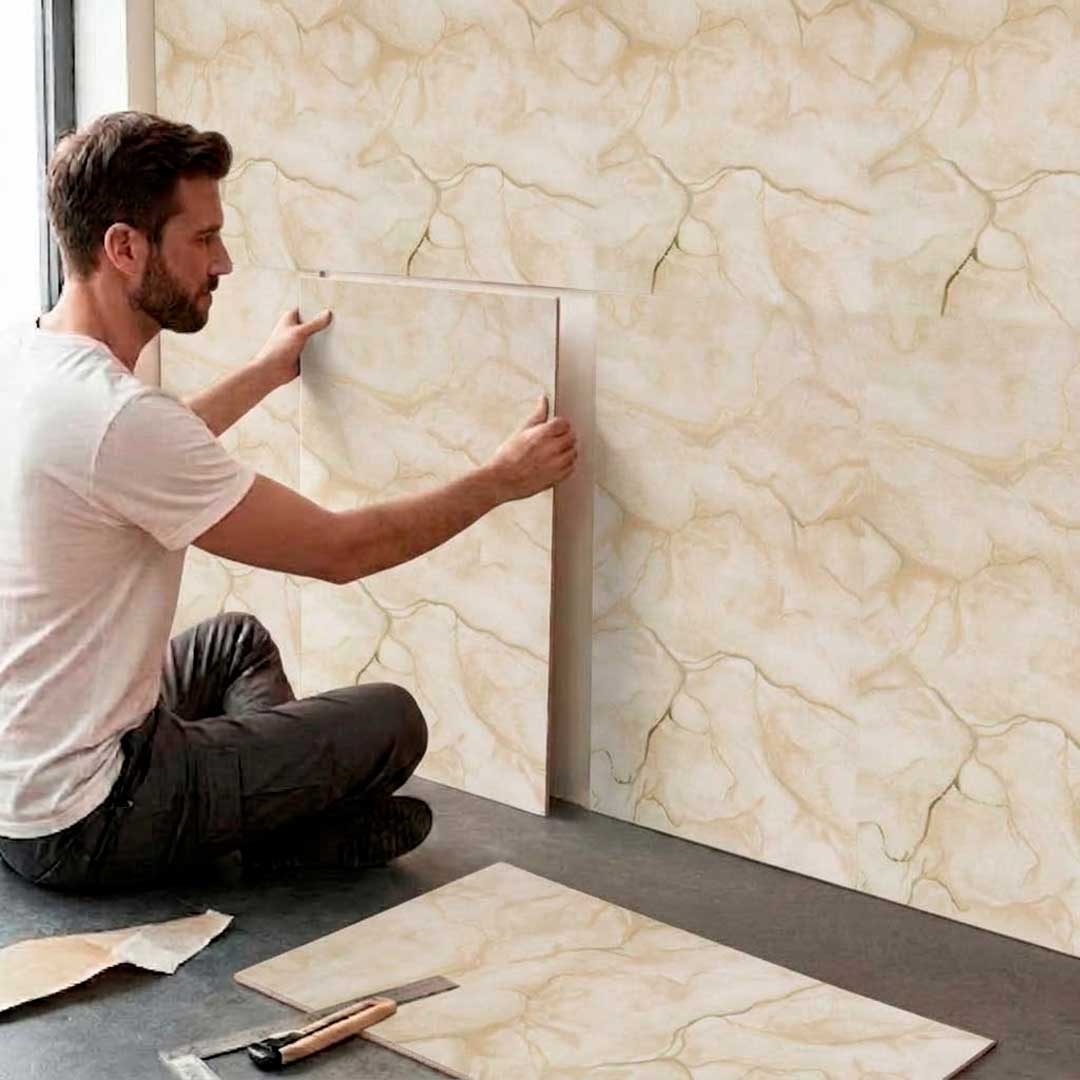 REVESTIMIENTO SIMIL MARMOL BEIGE 30X60CM LH-5644