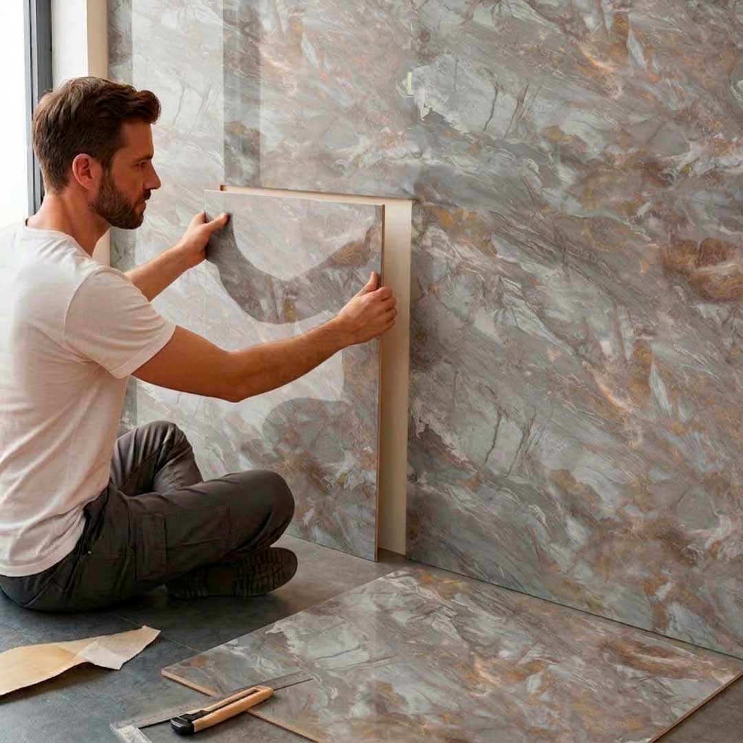 REVESTIMIENTO SIMIL MARMOL BEIGE 60X60CM LH-5665