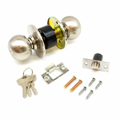 CERRADURA DE POMO PLATEADA WADIA EN CAJA LH-18 SS