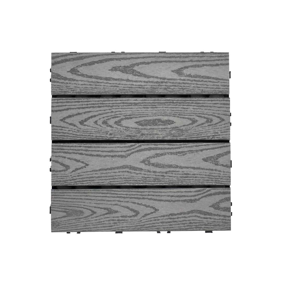 BALDOSA SIMIL MADERA GRIS 30X30CM ENCASTRE LH-5655