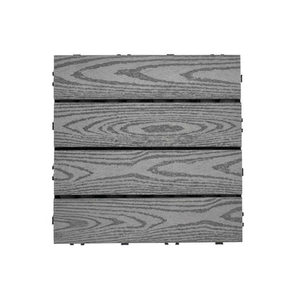 BALDOSA SIMIL MADERA GRIS 30X30CM ENCASTRE LH-5655