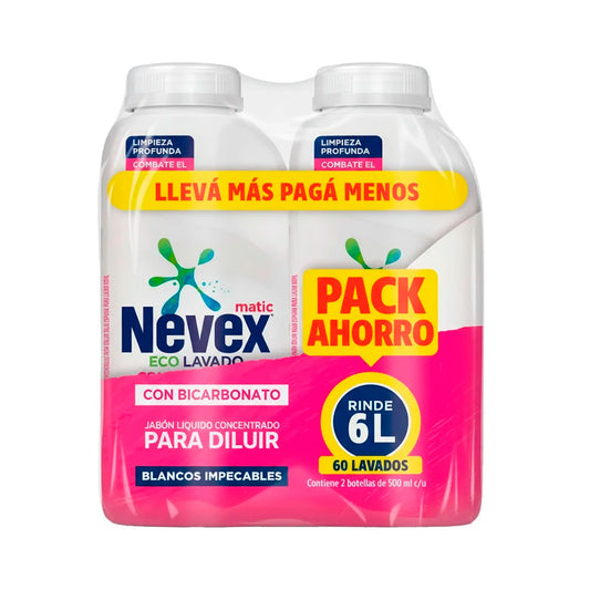 JABON LIQUIDO NEVEX PARA DILUIR X2 PACK AHORRO