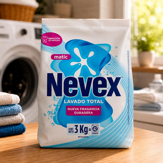 JABON NEVEX POLVO LAVADO TOTAL 3KG